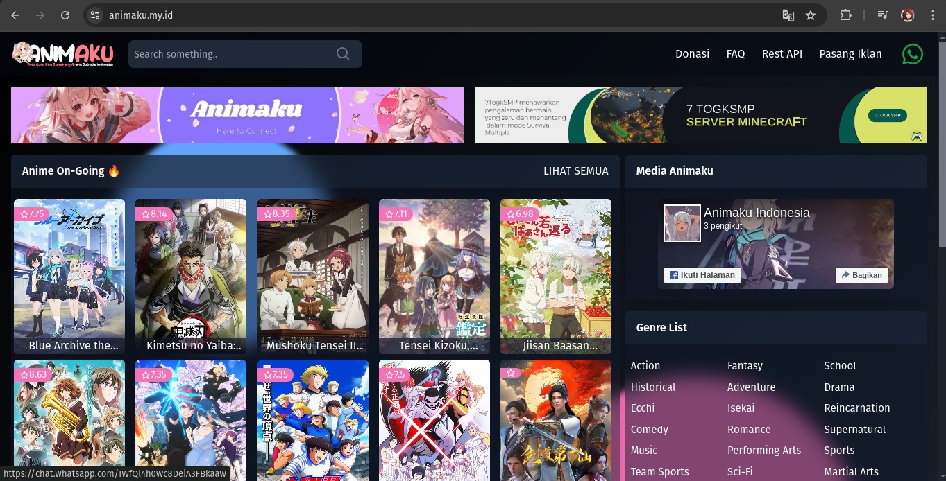 Animaku - Website Streaming Anime