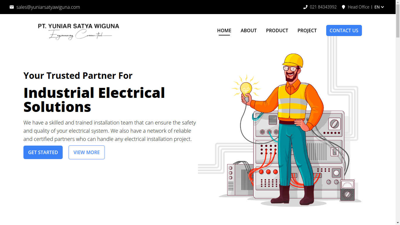 Website PT. Yuniar Satya Wiguna
